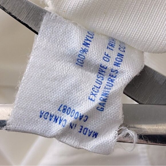 Vintage French Maid White Satiny Nylon Midi Slip Skirt Slip Lingerie M - Picture 4 of 11